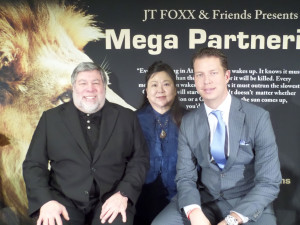 Mr.Steve Wozniak-Apple Co-founder,Mr.JT Foxx and I in Mega Partnering Asia.
